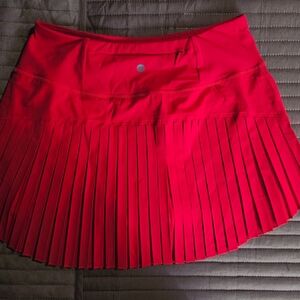 Baleaf Vibrant Red Mini Tennis Skirt (Skort)